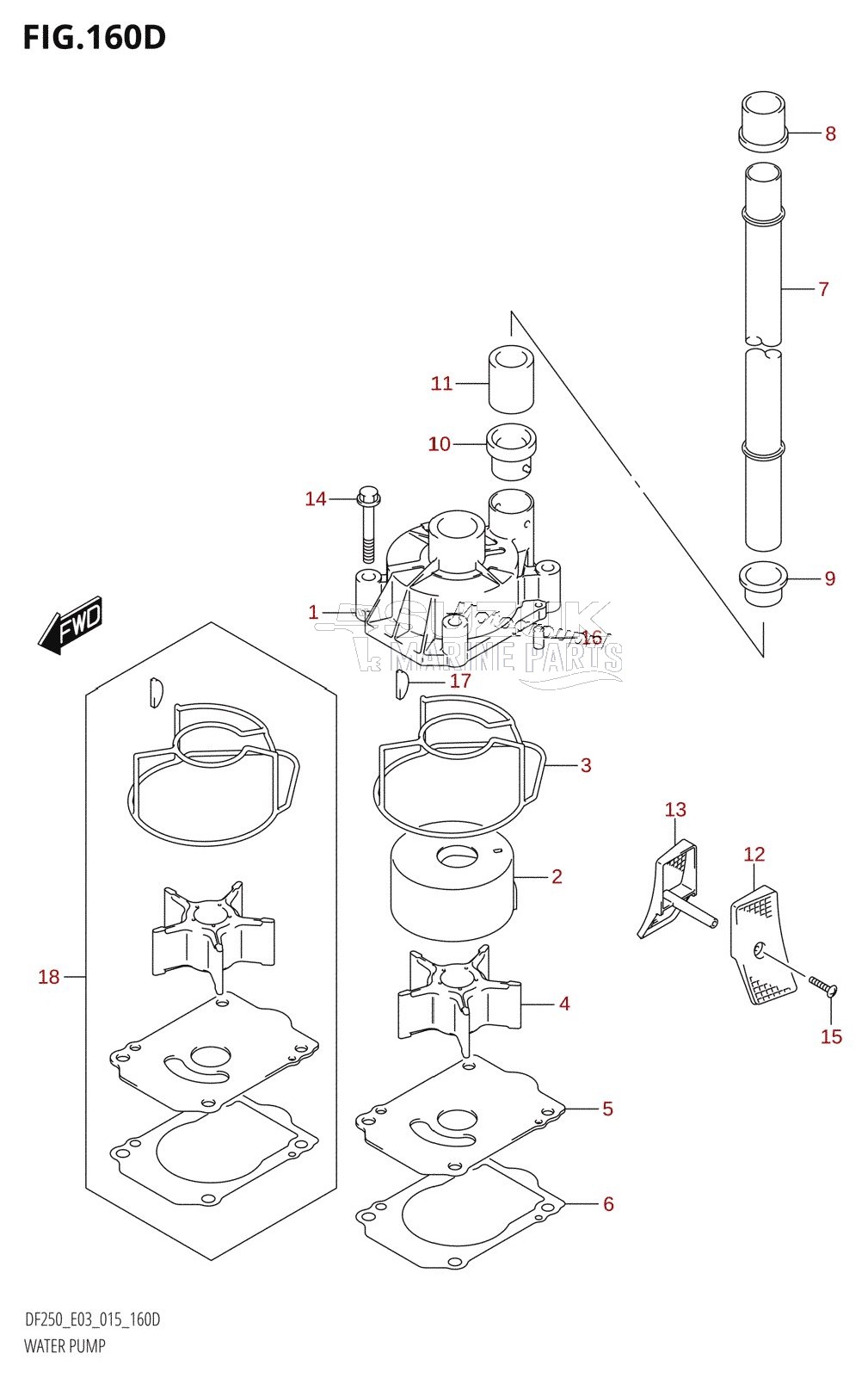 WATER PUMP (DF225Z:E03)