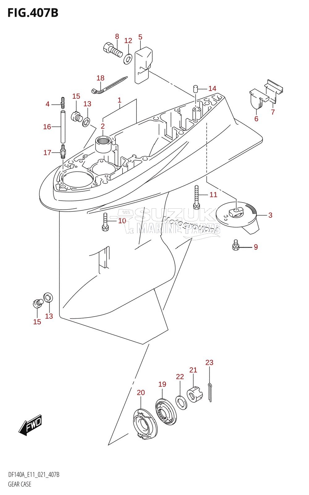 GEAR CASE (DF115AST)