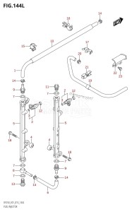 DF225Z From 22503Z-510001 (E01 E40)  2005 drawing FUEL INJECTOR (DF250Z:E01)