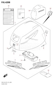 DF9.9A From 00994F-510001 (P01)  2015 drawing ENGINE COVER (DF8AR:P01)