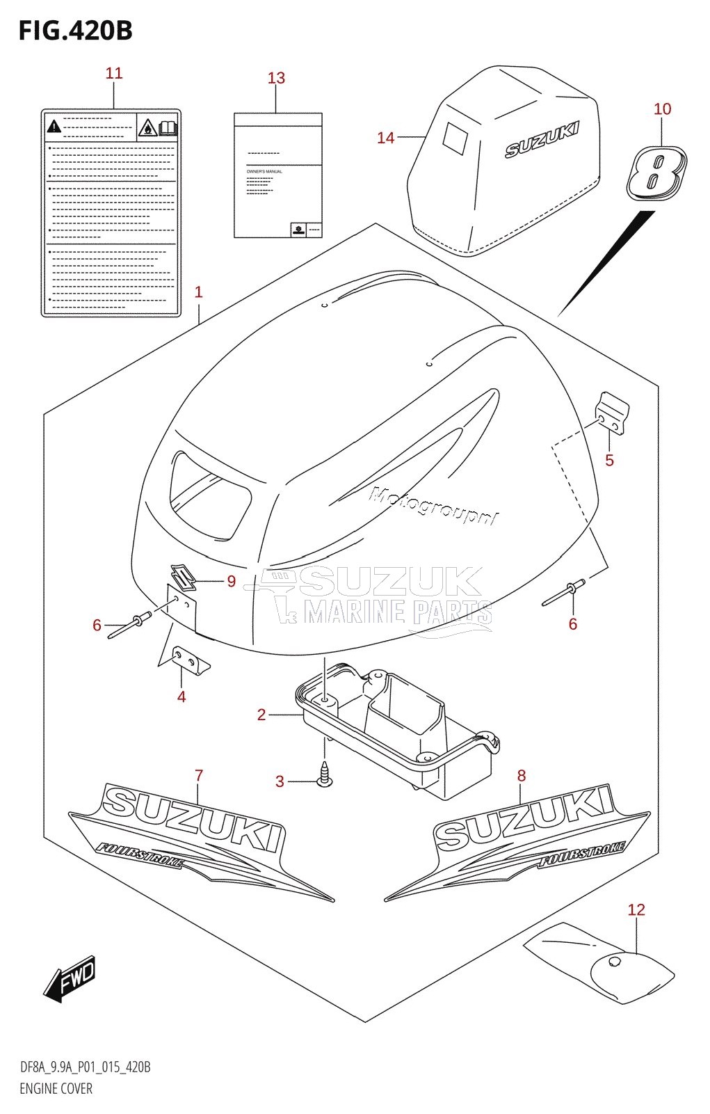 ENGINE COVER (DF8AR:P01)