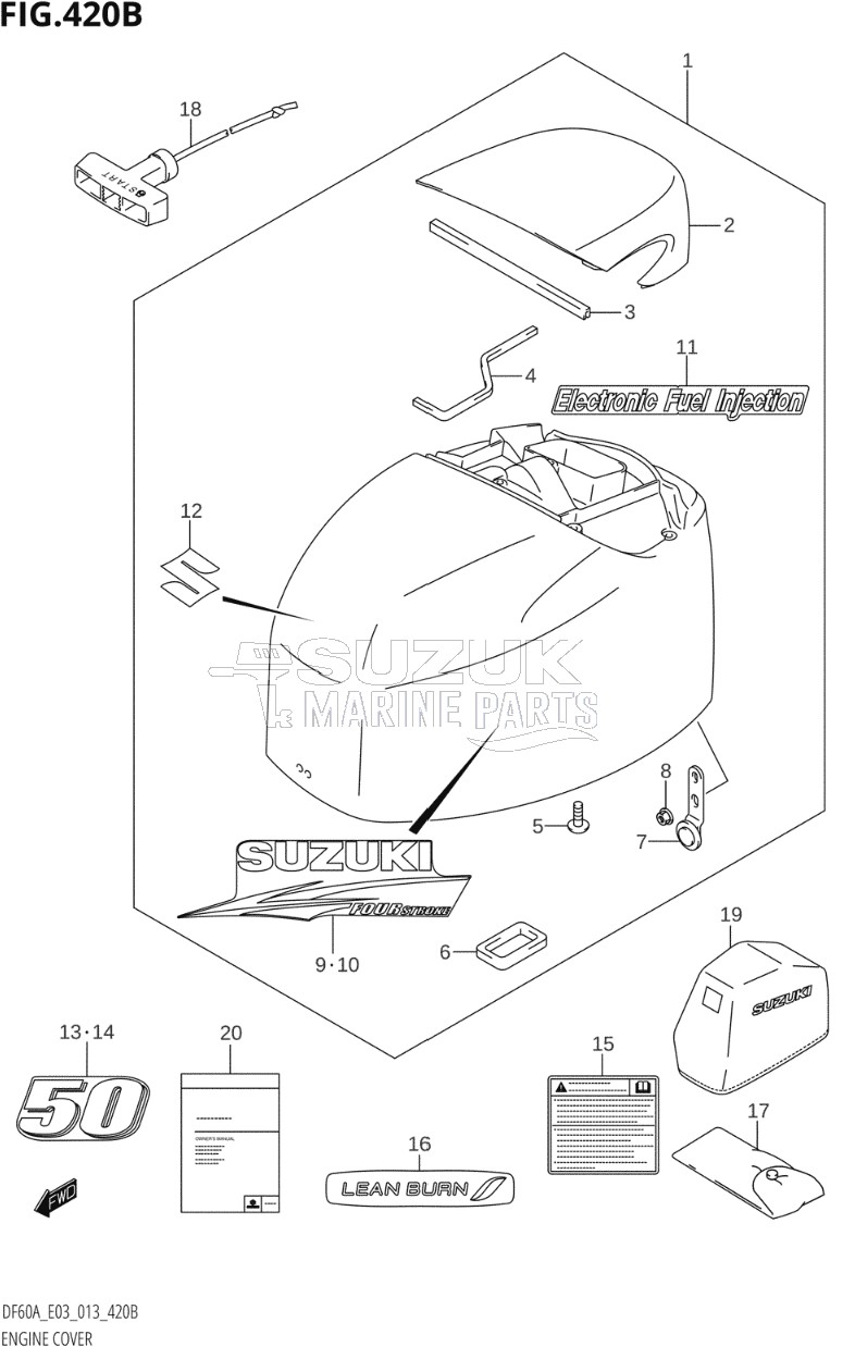 ENGINE COVER (DF50A:E03)