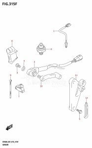 DF40A From 04003F-510001 (E01 E13)  2015 drawing SENSOR (DF50ATH:E01)