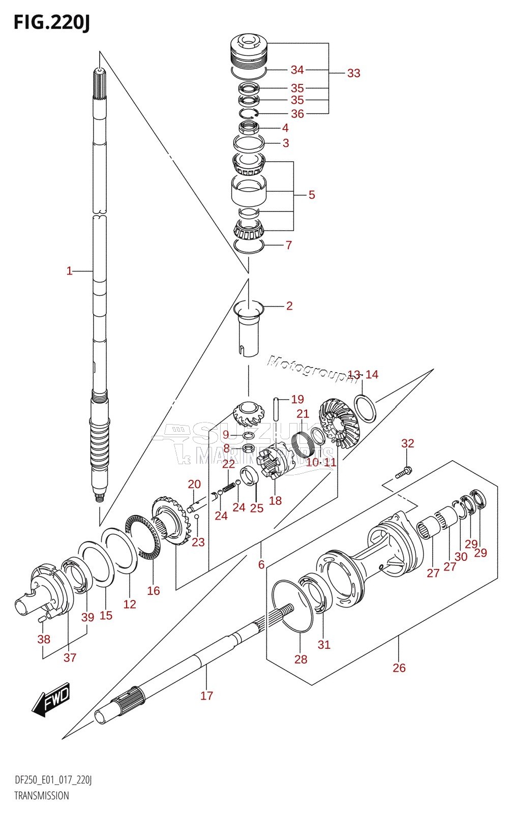 TRANSMISSION (DF250T:E01)