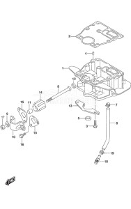 Outboard DF 9.9A drawing Engine Holder