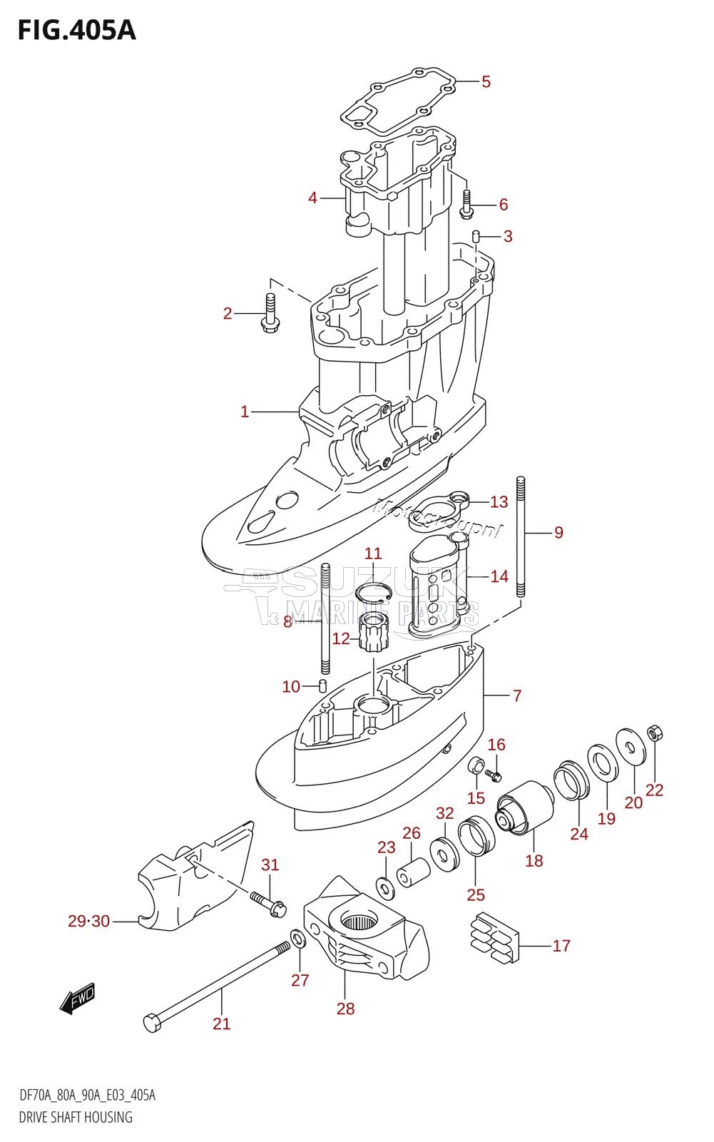 DRIVE SHAFT HOUSING