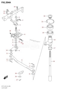 DF175T From 17502F-610001 (E03)  2016 drawing CLUTCH SHAFT (DF150T:E03)