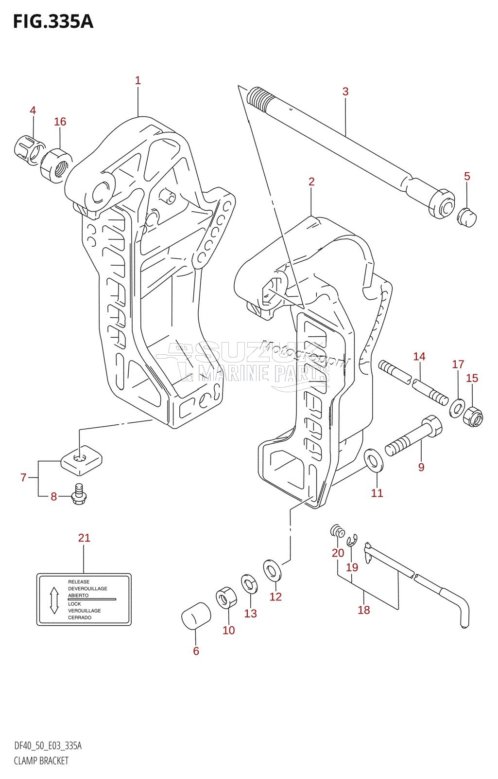 CLAMP BRACKET (X,Y)