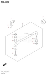 DF80A From 08002F-510001 (E01 E40)  2015 drawing DRAG LINK (DF90A:E01)