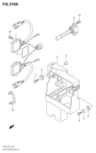 DF300 From 30002F-110001 (E03)  2011 drawing RECTIFIER /​ IGNITION COIL