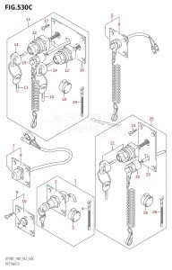 DF140Z From 14001Z-680001 (E03)  2006 drawing OPT:SWITCH (K5,K6,K7,K8,K9,K10,011)