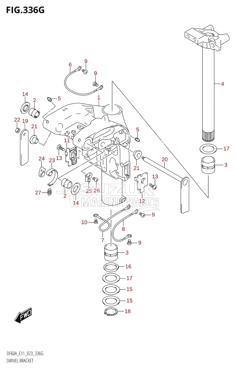 SWIVEL BRACKET (DF50AVTH,DF60AVTH)