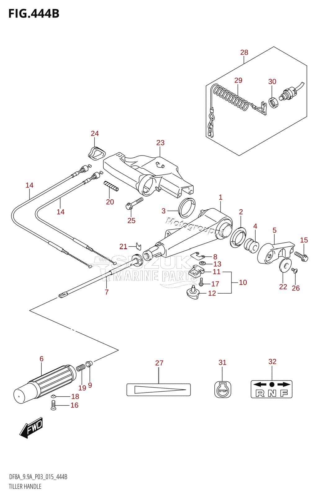 TILLER HANDLE (DF9.9A:P03)