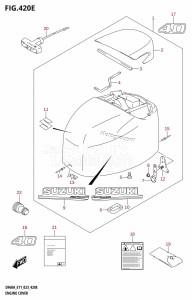 DF40A From 04004F-140001 (E34-Italy)  2021 drawing ENGINE COVER ((DF40AST,DF40ASVT):E34:020)