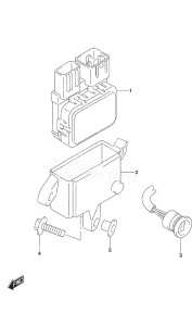 Outboard DF 9.9B drawing PTT Switch Remote Control w/Power Tilt