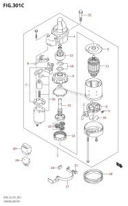 DF50 From 05001F-151001 (E01 E11)  2001 drawing STARTING MOTOR (K5,K6,K7,K8,K9,K10)