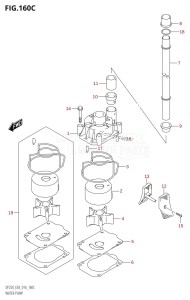 DF200 From 20002F-610001 (E03)  2016 drawing WATER PUMP (DF225T:E03)