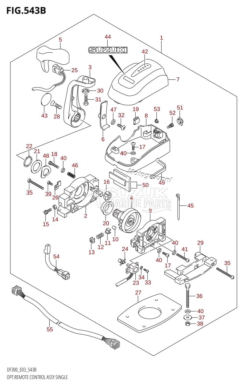 OPT:REMOTE CONTROL ASSY SINGLE (K8,K9,K10,011)