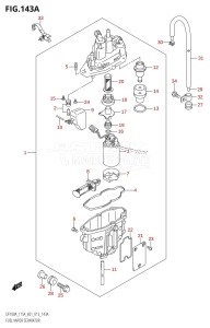 DF115AZ From 11503Z-310001 (E01 E40)  2013 drawing FUEL VAPOR SEPARATOR (DF100AT:E01)