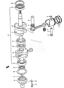 DT5 From 0501-100001 ()  1988 drawing DT8 CRANKSHAFT