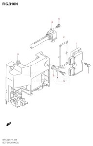 DF175ZG From 17502Z-410001 (E01 E40)  2014 drawing RECTIFIER /​ IGNITION COIL (DF175Z:E01)