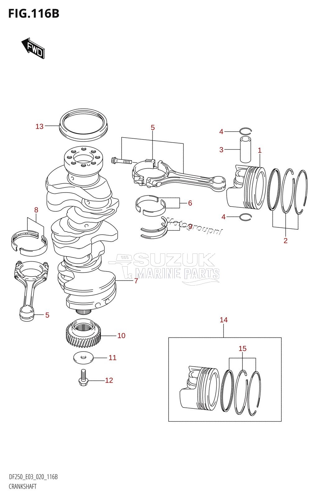 CRANKSHAFT (DF250ST)