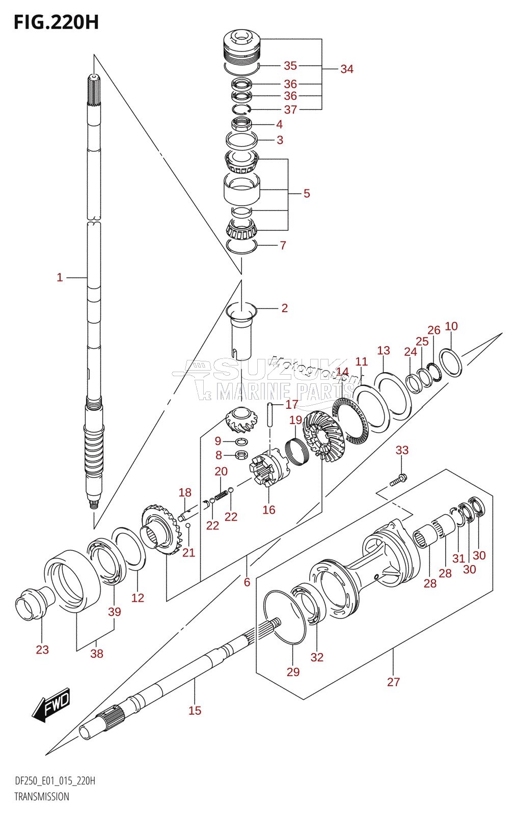 TRANSMISSION (DF225Z:E40)