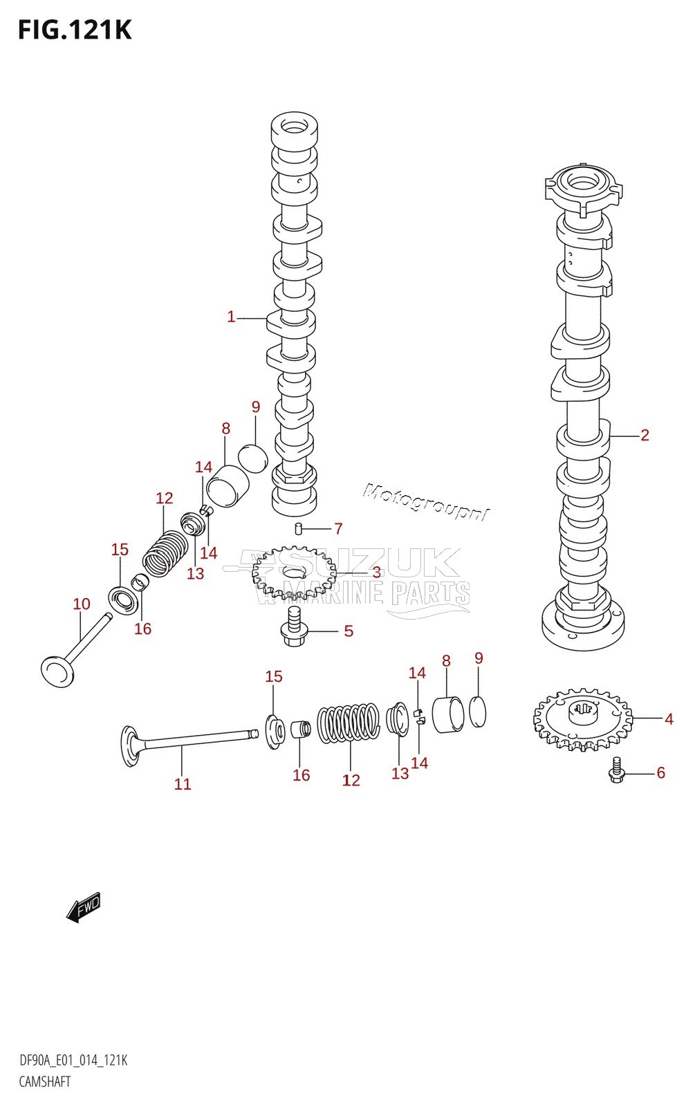 CAMSHAFT (DF90ATH:E40)