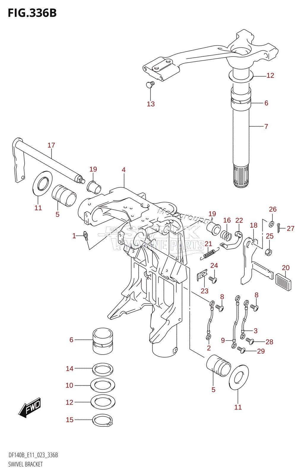 SWIVEL BRACKET (DF115BT,DF115BZ)