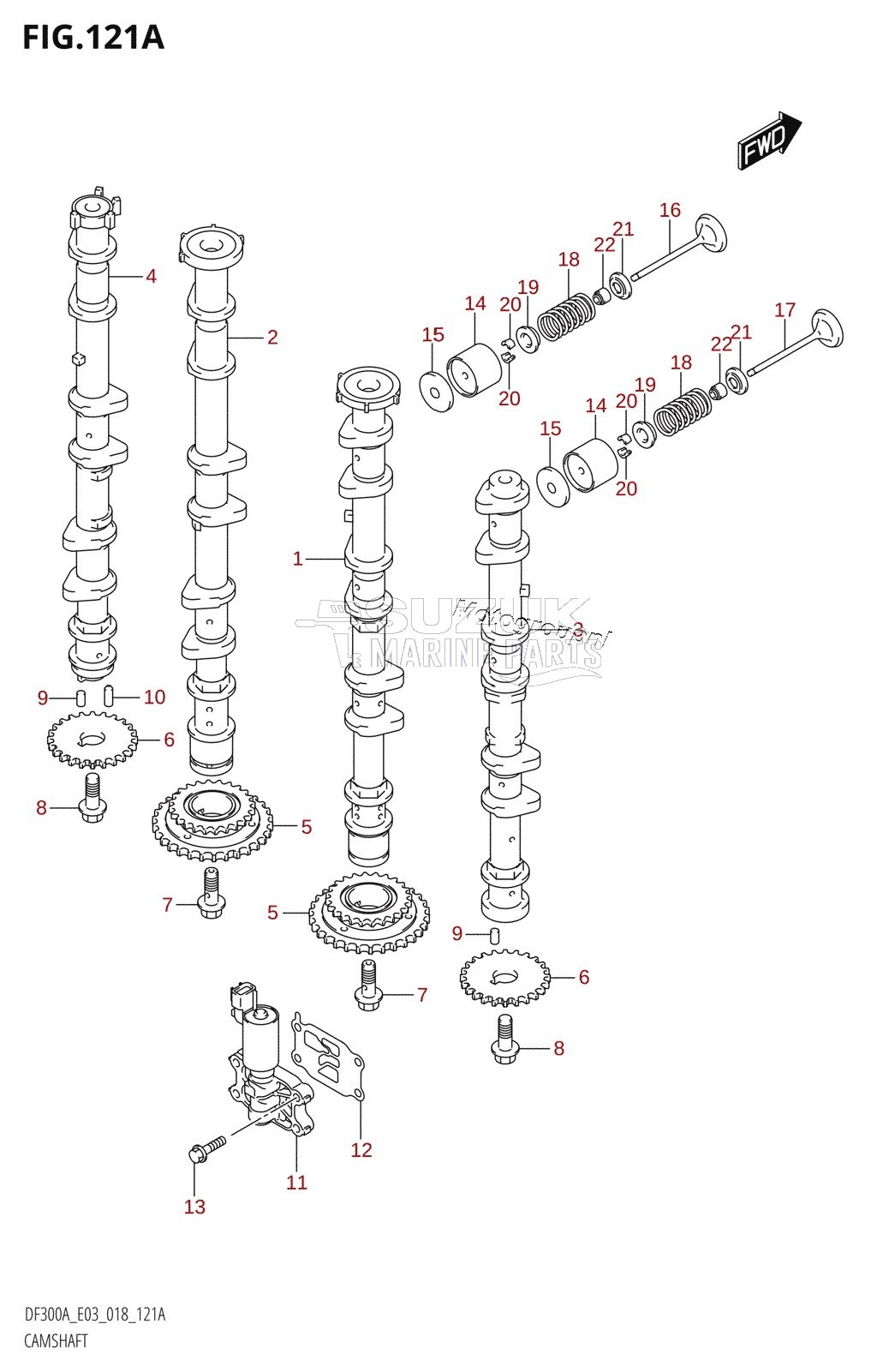 CAMSHAFT (DF300A)