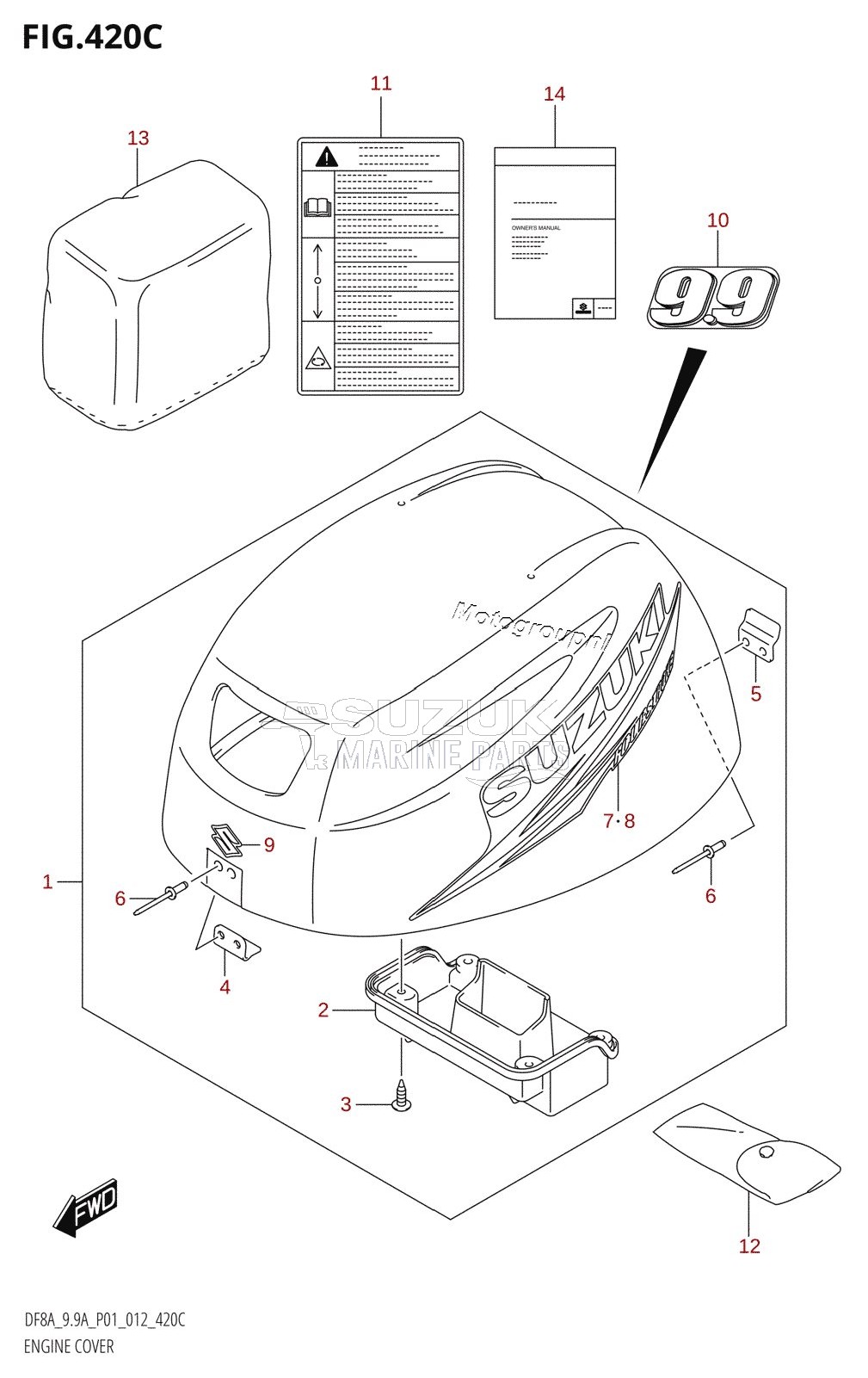 ENGINE COVER (DF9.9A:P01)