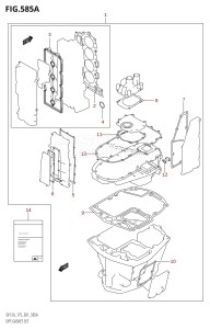 DF150 From 15001F-680001 (E01)  2006 drawing OPT:GASKET SET