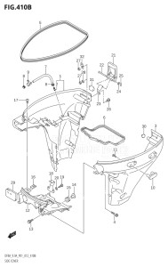 00994F-210001 (2012) 9.9hp P01-Gen. Export 1 (DF9.9A  DF9.9AR) DF9.9A drawing SIDE COVER (DF8AR:P01)