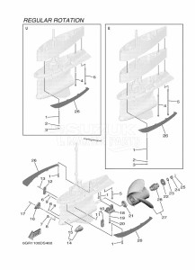 XF375NSA-2018 drawing PROPELLER-HOUSING-AND-TRANSMISSION-3