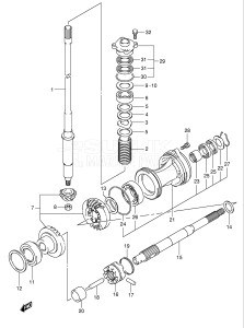  (2003) 115hp - () DF115TL drawing TRANSMISSION (DF115WT)