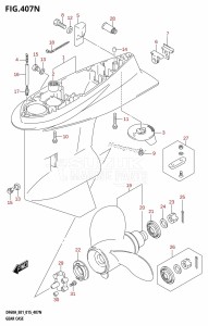 DF50A From 05004F-510001 (E01)  2015 drawing GEAR CASE (DF50AVT:E01)