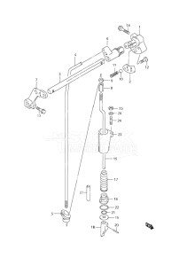 Outboard DF 9.9 drawing Clutch - w/Remote Control