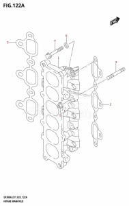 DF250A From 25003P-140001 (E11 E40)  2021 drawing INTAKE MANIFOLD