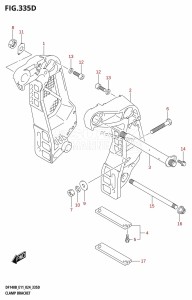 DF115BT From 11506F-440001 (E11 - E40)  2024 drawing CLAMP BRACKET (DF115BT,DF115BZ,DF100C)