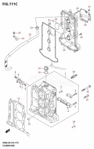 DF50A From 05004F-410001 (E01)  2014 drawing CYLINDER HEAD (DF40ATH:E01)