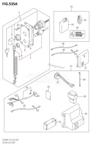 DF150AP From 15003P-810001 (E01 E40)  2018 drawing OPT:KEY LESS START (E01)