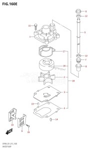 DF80A From 08002F-510001 (E01 E40)  2015 drawing WATER PUMP (DF80A:E01)