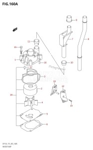 DF150Z From 15002Z-110001 (E03)  2011 drawing WATER PUMP