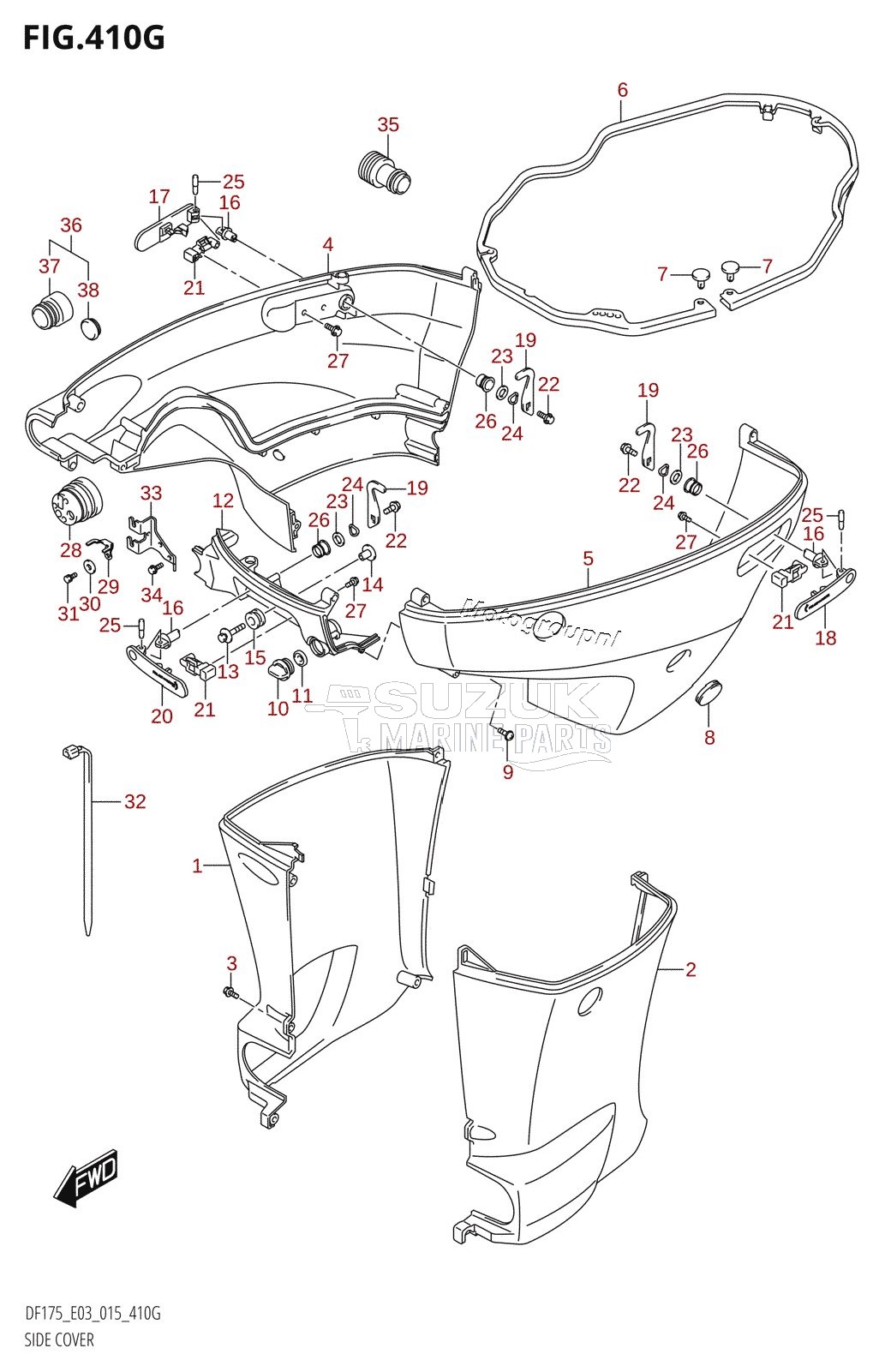 SIDE COVER (DF175Z:E03)