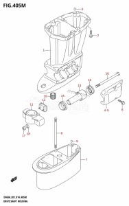 DF50A From 05004F-410001 (E01)  2014 drawing DRIVE SHAFT HOUSING (DF60ATH:E40)