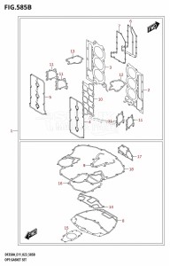 DF325A From 32501F-140001 (E01 E40)  2021 drawing OPT:GASKET SET (023)