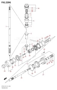 DF225Z From 22503Z-210001 (E01 E40)  2012 drawing TRANSMISSION (DF225Z:E01)