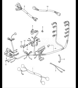  (2003) 115hp - () DF115TL drawing HARNESS