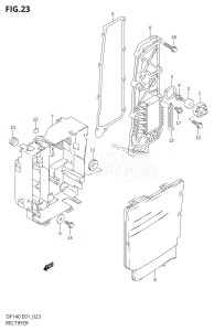 DF140 From 14001Z-251001 (E01)  2002 drawing RECTIFIER