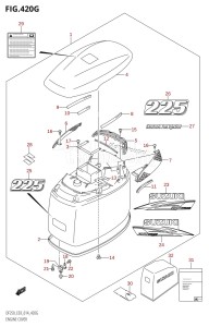 DF200 From 20002F-410001 (E03)  2014 drawing ENGINE COVER (DF225Z:E03)